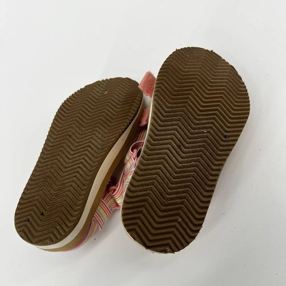 Academy Girls Sport Sandals Size 11D Pink Rainbow Strap Outdoor‎ Summer